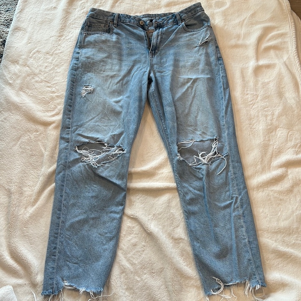 American eagle strigid curvy mom jean size 14